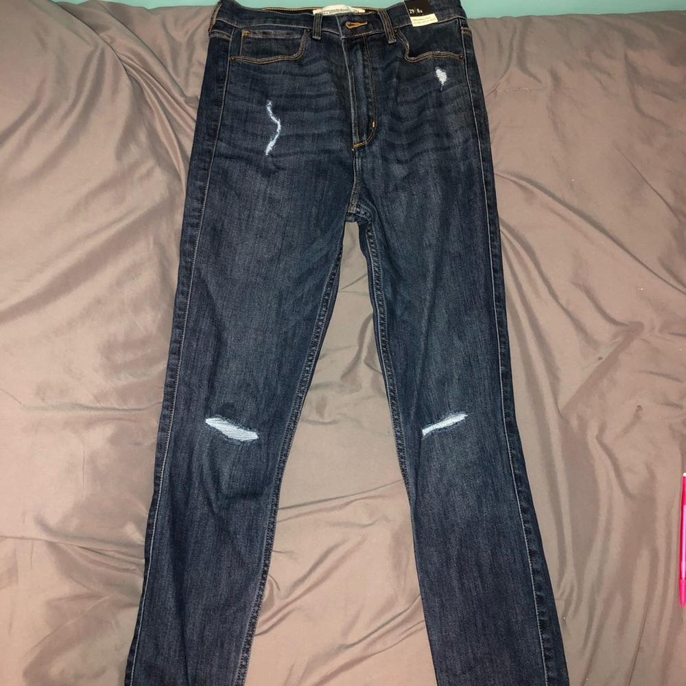 Ultra High Rise Ripped Skinny Jeans